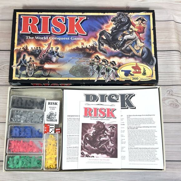 VTG Risk Board Game 1993 by Parker Brothers World Conquest Game - 98% Complete - Picture 2 of 16
